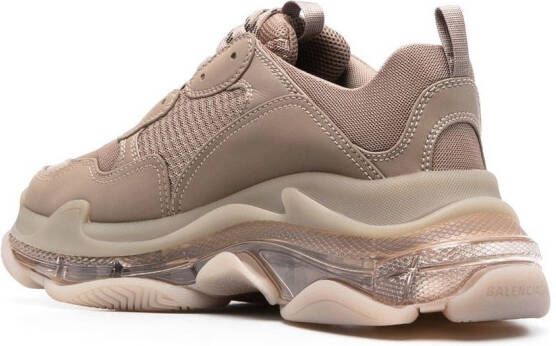 Balenciaga Triple S lace-up sneakers Brown