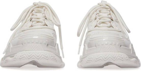 Balenciaga Triple S patent-finish sneakers White