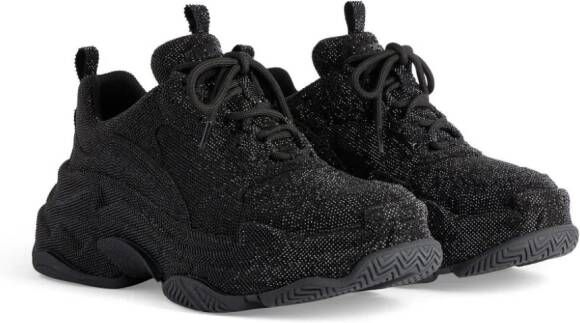 Balenciaga Triple S rhinestone-embellished sneakers Black