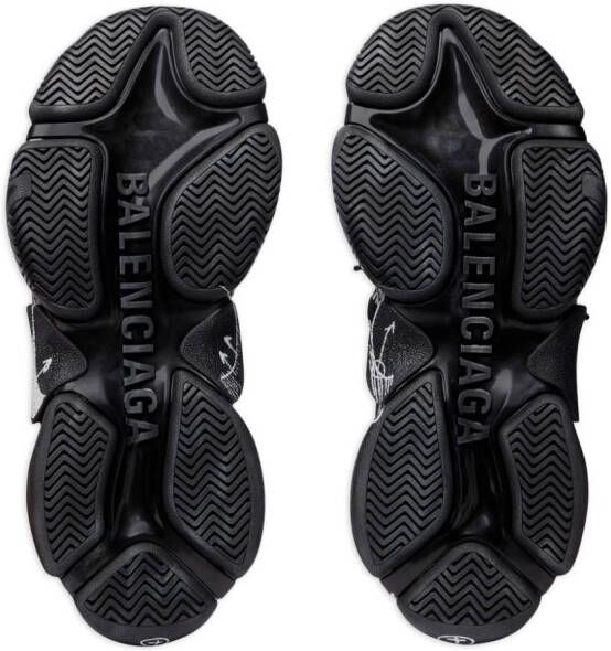 Balenciaga Triple S sketch-print sneakers Black