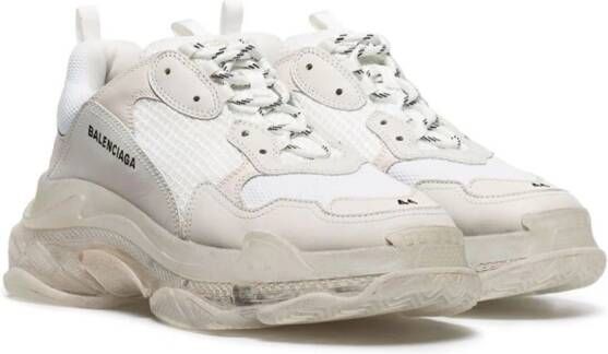 Balenciaga Triple S clear-sole sneakers White