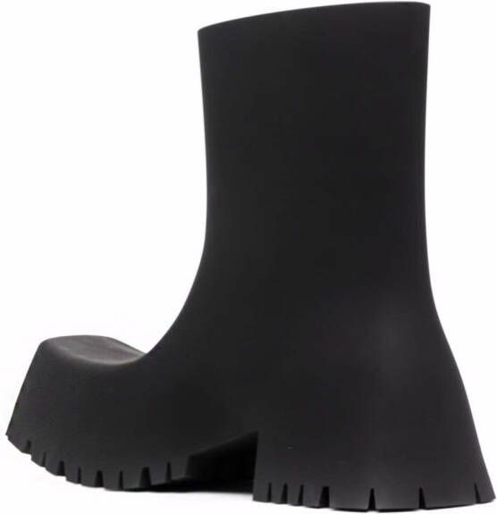 Balenciaga Trooper rubber low boots Black