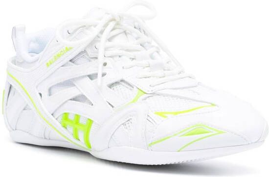 Balenciaga two-tone lace-up sneakers White