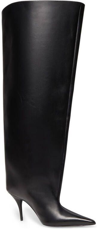 Balenciaga Waders 90mm knee boots Black