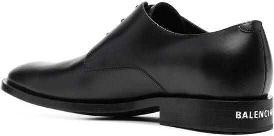 Balenciaga Wallstreet almond-toe Derby shoes Black