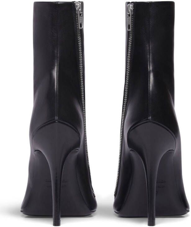 Balenciaga Witch high-heel leather boots Black