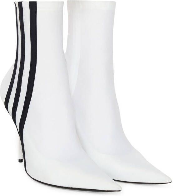 Balenciaga x adidas Knife 110mm ankle-length boots White