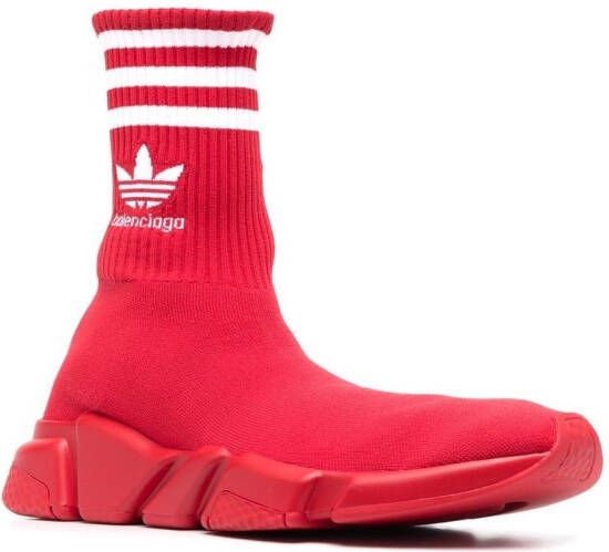 Balenciaga x adidas Speed high-top sneakers Red