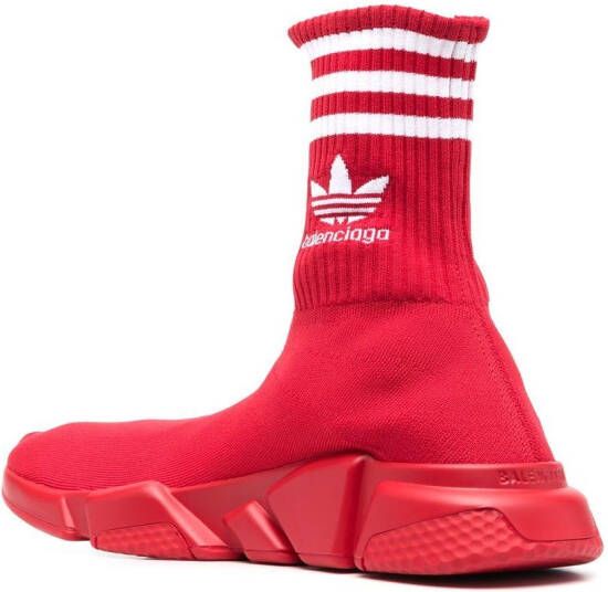 Balenciaga x adidas Speed high-top sneakers Red