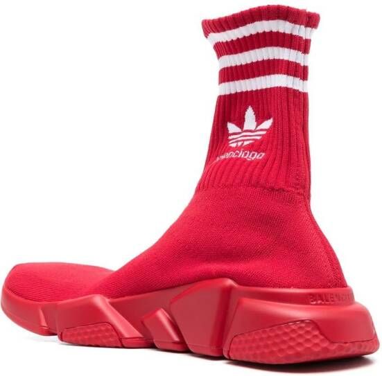 Balenciaga x Adidas Speed sock-style sneakers Red