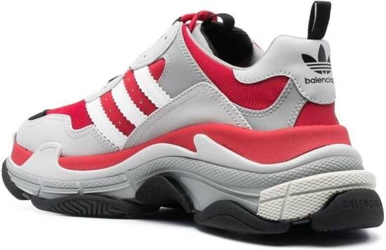 Balenciaga x adidas Triple S low-top sneakers Red