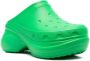 Balenciaga x Crocs logo-embossed platform mules Green - Thumbnail 2