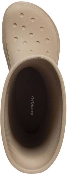 Balenciaga x Crocs platform boots Neutrals