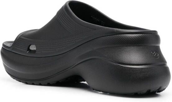 Balenciaga x Crocs™ platform pool slides Black
