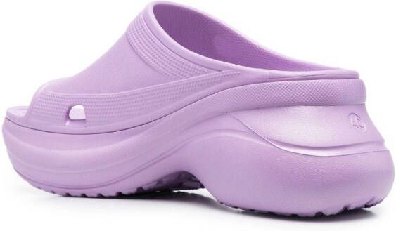Balenciaga x Crocs Pool Crocs platform sandals Purple