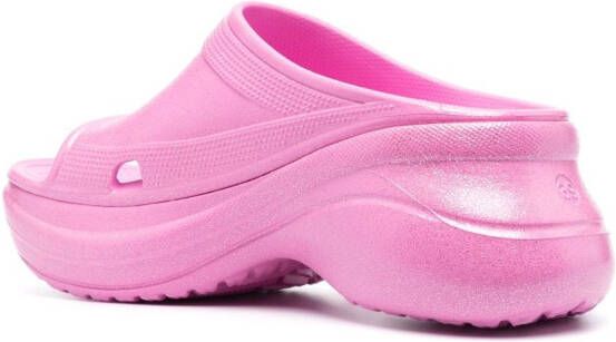 Balenciaga x Crocs Pool platform sandals Pink