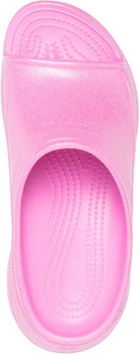 Balenciaga x Crocs Pool platform sandals Pink