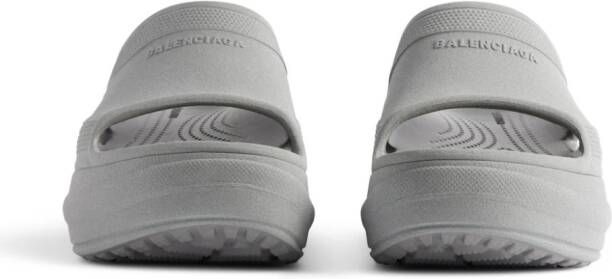 Balenciaga x Crocs™ Pool platform slides White