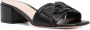 Bally 46mm interwoven-design slip-on sandals Black - Thumbnail 2