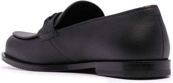 Bally buckle detail loafers Black