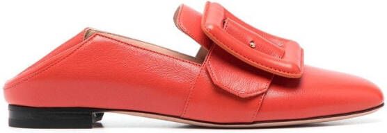 Bally buckle-detail loafers Orange
