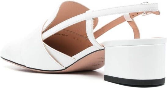 Bally buckle-detail slingback pumps White