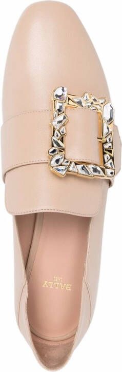 Bally buckle strap foldable heel loafers Neutrals