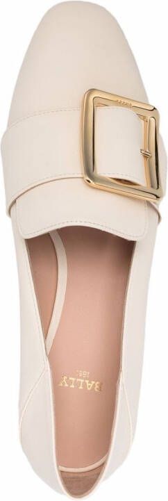 Bally buckled leather pumps Neutrals