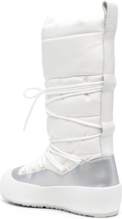 Bally Cathye padded lace-up boots White