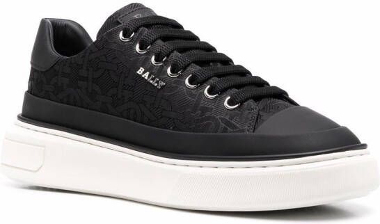 Bally chain-print low-top sneakers Black