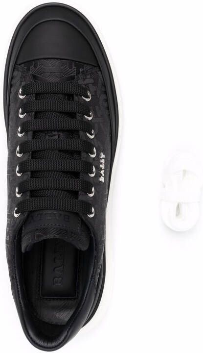 Bally chain-print low-top sneakers Black