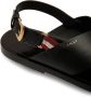 Bally Chateau crossover-strap leather sandals Black - Thumbnail 4