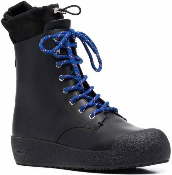 Bally chunky lace-up boots Black