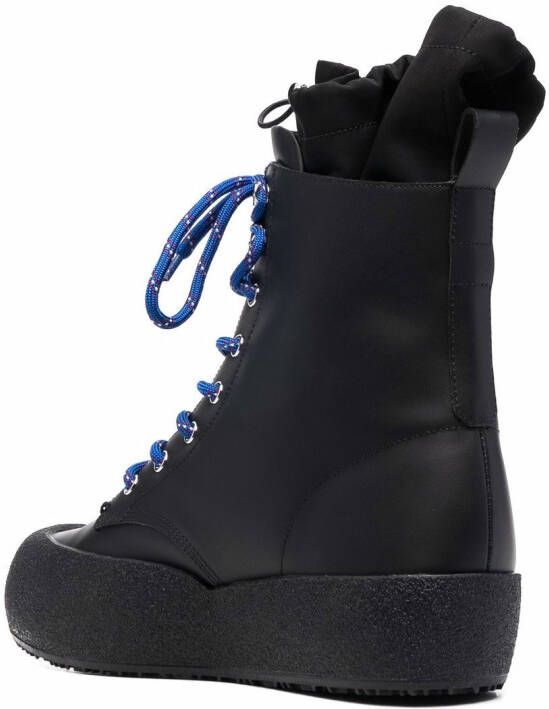 Bally chunky lace-up boots Black
