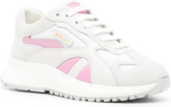 Bally contrast-panel leather sneakers White