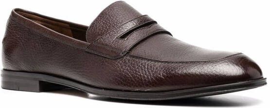 Bally crossover strap detail loafers Brown