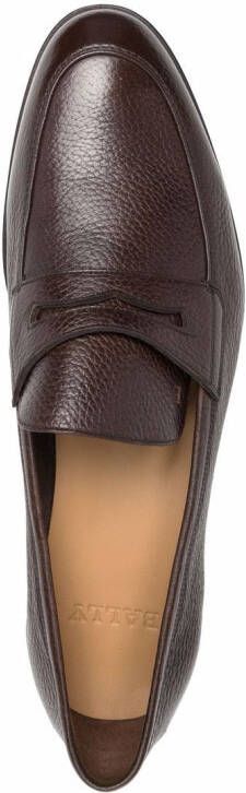 Bally crossover strap detail loafers Brown