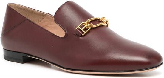Bally Darcie leather loafers Red