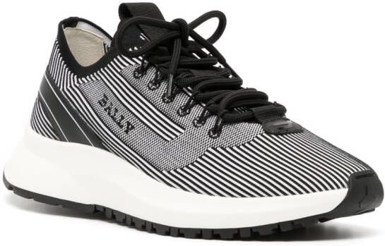 Bally diagonal-stripe low-top sneakers Black