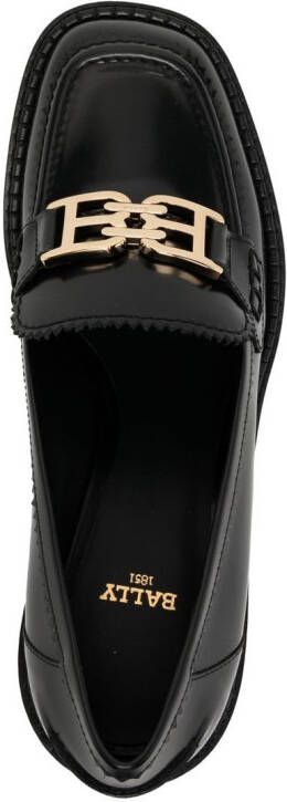 Bally Ellyayne 75 square-toe leather pumps Black