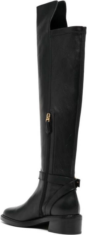 Bally Eloire leather long boots Black