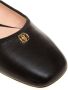 Bally Emblem-plaque leather ballerina shoes Black - Thumbnail 4