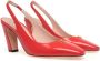 Bally Emblem-plaque slingback leather pumps Red - Thumbnail 2