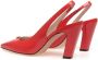 Bally Emblem-plaque slingback leather pumps Red - Thumbnail 3