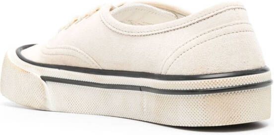 Bally faded suede low-top sneakers Neutrals