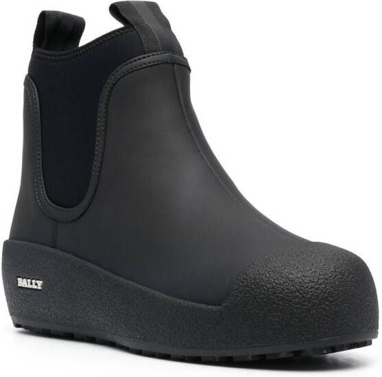 Bally Gadey flatform elastic-panel boots Black
