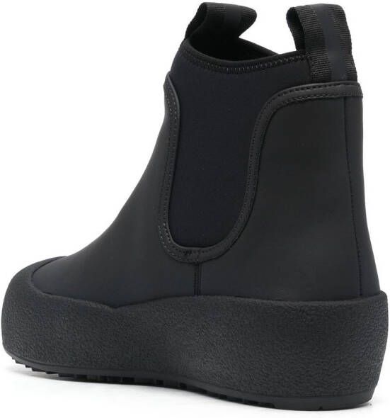 Bally Gadey flatform elastic-panel boots Black