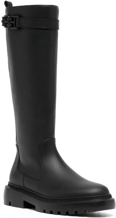 Bally Gaila leather knee-high boots Black