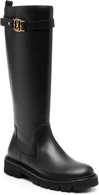Bally Galia leather knee-high boots Black