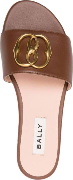 Bally Ghis leather mules Brown